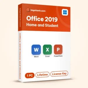 Hộp key Office 2019 Home and Student bản quyền gồm Word, Excel, PowerPoint – 1 PC, Lifetime, License Key