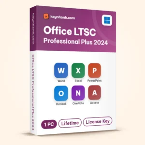 Hộp key Office LTSC Professional Plus 2024 bản quyền gồm Word, Excel, PowerPoint, Outlook, OneNote, Access