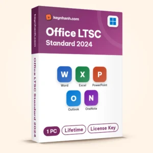 Hộp key Office LTSC Standard 2024 bản quyền gồm Word, Excel, PowerPoint, Outlook, OneNote – 1 PC, Lifetime, License Key