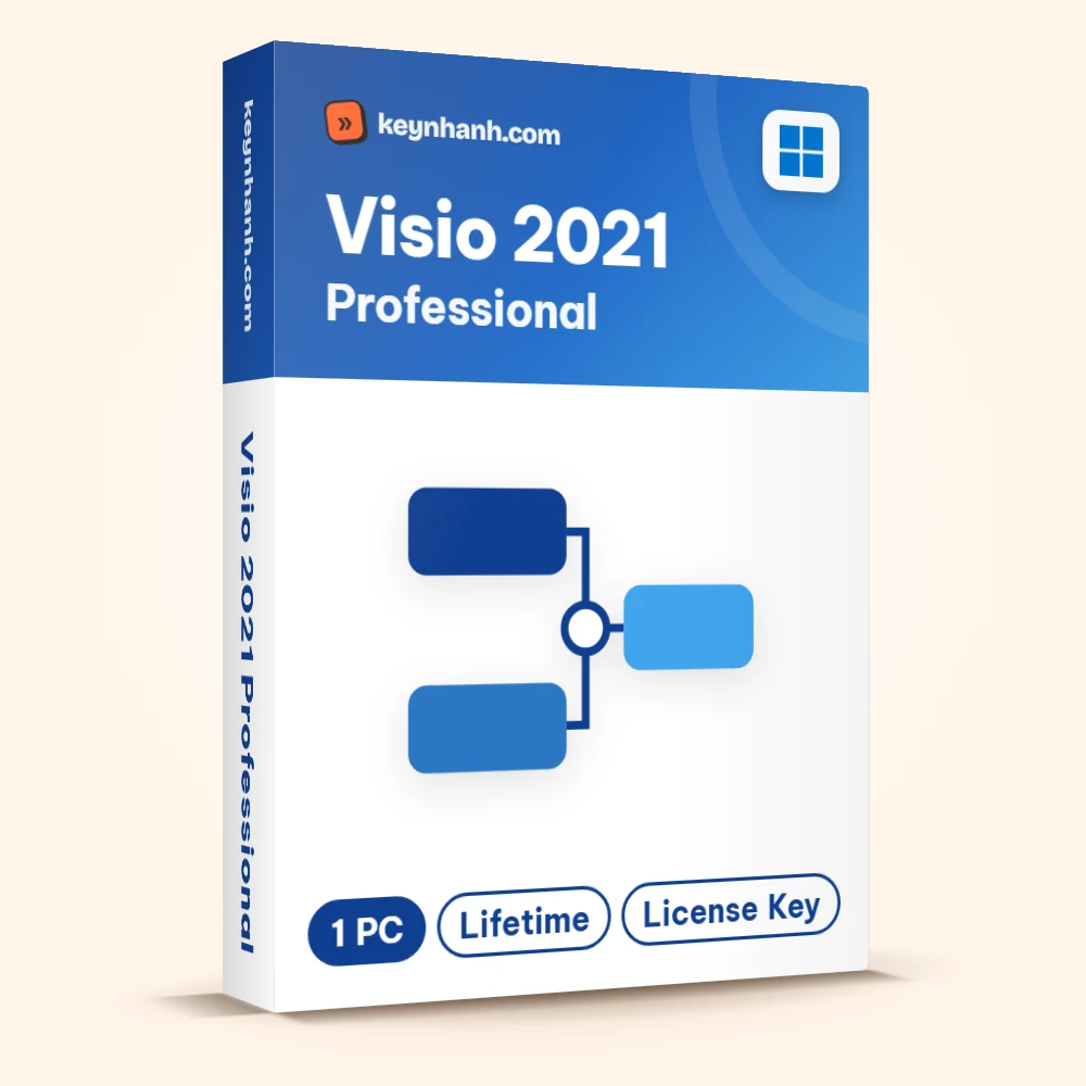Hộp key Visio 2021 Professional bản quyền – 1 PC, Lifetime, License Key