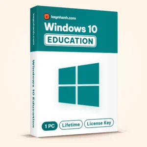 Hộp key Windows 10 Education bản quyền – 1 PC, Lifetime, License Key
