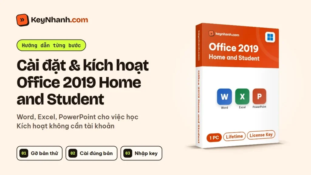 Cài đặt và kích hoạt Office 2019 Home and Student cho học sinh, sinh viên