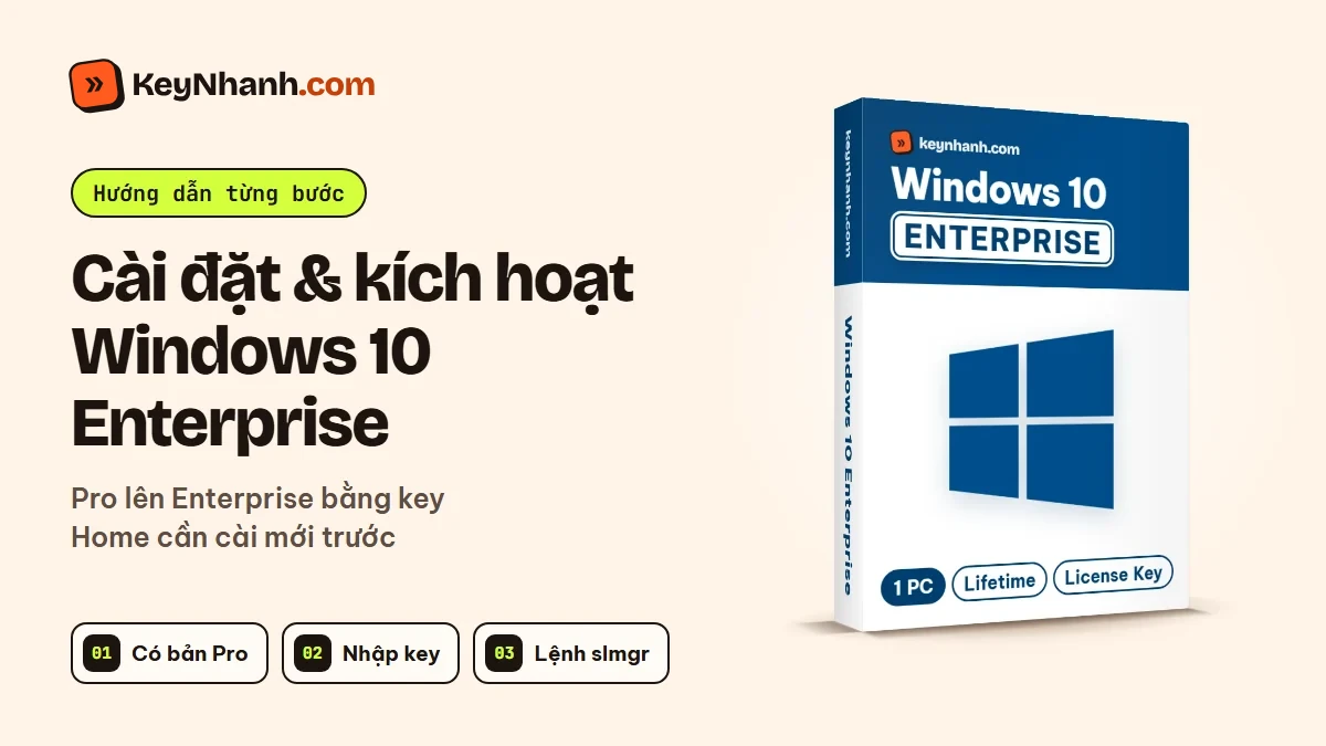 Cài đặt và kích hoạt Windows 10 Enterprise từ bản Pro