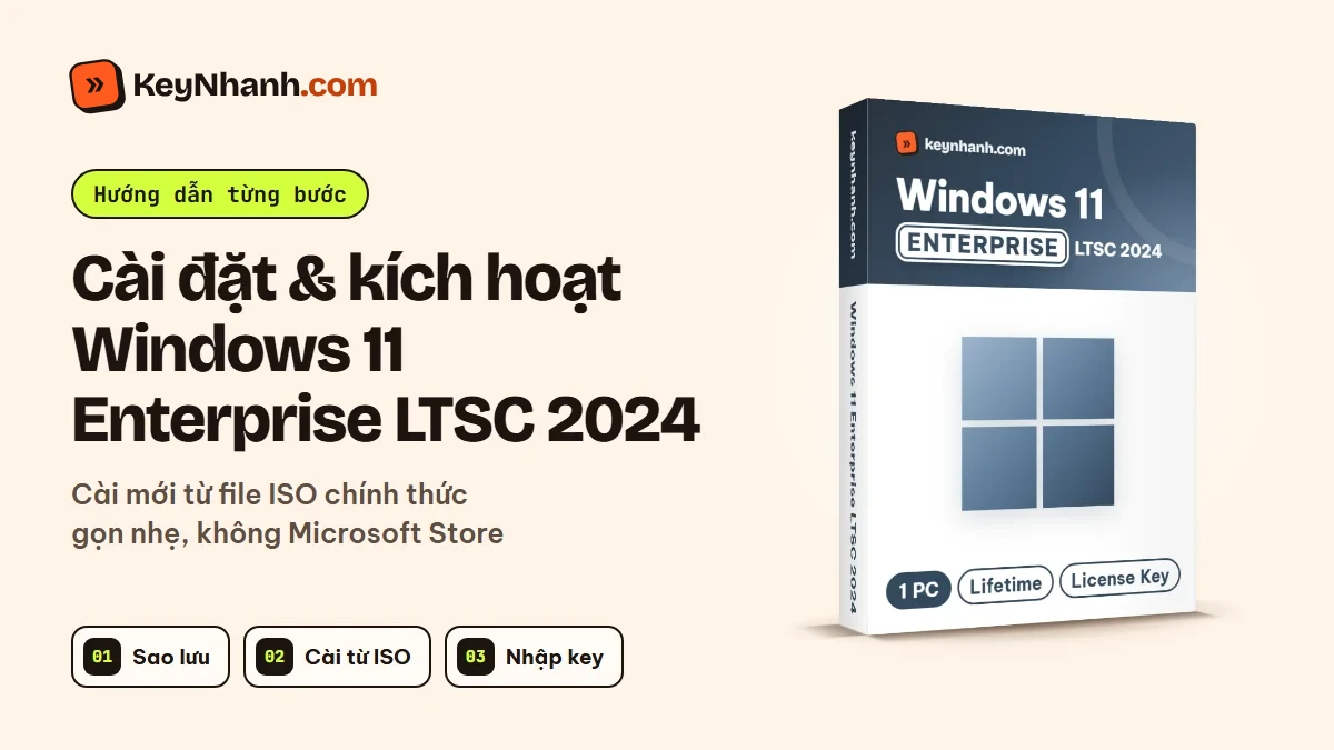 Cài đặt và kích hoạt Windows 11 Enterprise LTSC 2024 từ file ISO