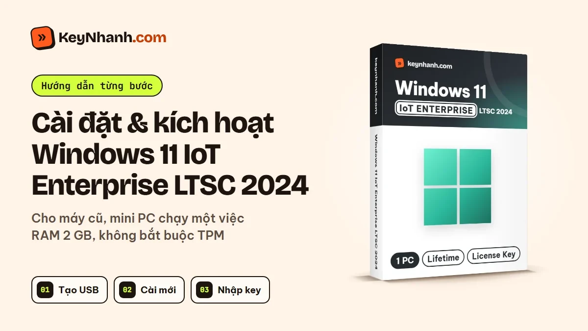 Cài đặt và kích hoạt Windows 11 IoT Enterprise LTSC 2024 cho thiết bị chuyên dụng