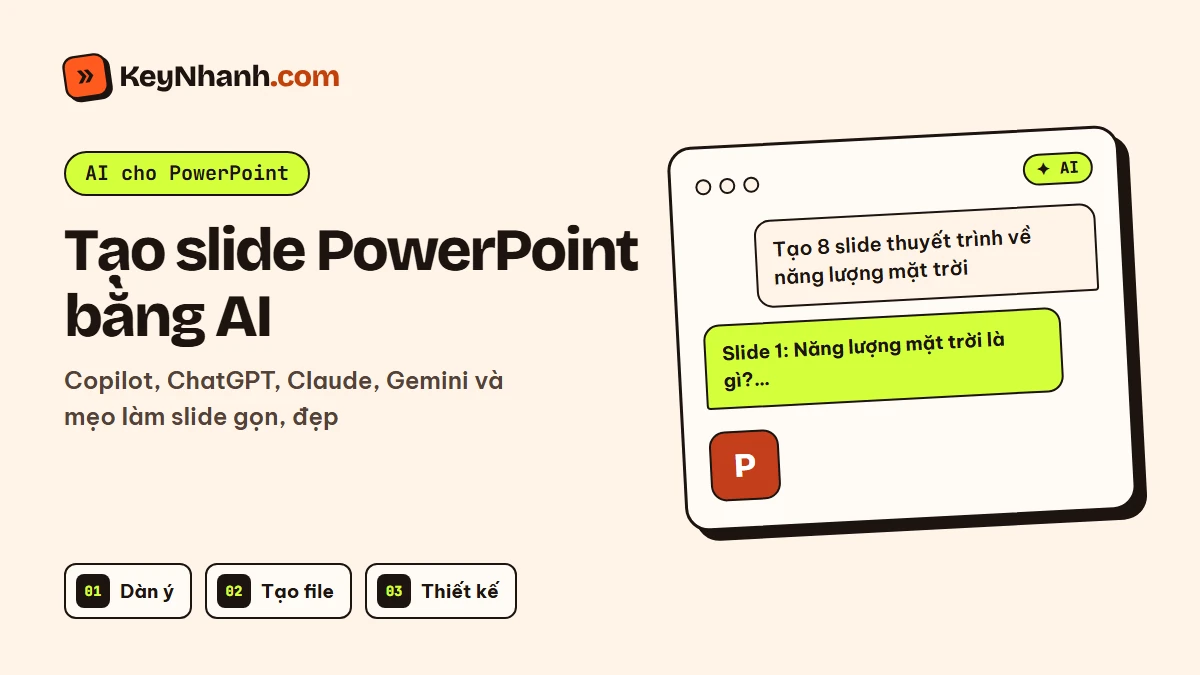 Tạo slide PowerPoint bằng AI